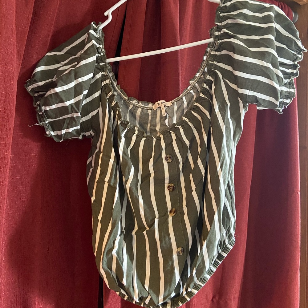 Striped Crop Top - Brand New / Never Worn